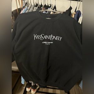Lonely Ghost YSL Oversized Crewneck!!